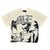 Mixed Emotion T-Shirt - Beach Rhinestone Tee - Cream