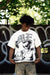 Mixed Emotion T-Shirt - Beach Rhinestone Tee - Cream