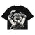 Mixed Emotion T-Shirt - Pearl Cropped - Black
