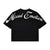 Mixed Emotion T-Shirt - Pearl Cropped - Black