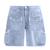 Prestige Shorts - Deerskin Rhinestone - Sky Blue