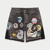 Godspeed Shorts - Patchwork Denim Shorts V2 - Grey