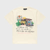Homme+Femme T-Shirt - Truck Stop Tee - Cream - HFSS202522