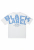 BLACK LABELT-SHIRT - PREMIUM BY DESIGN - WHITE-BLUE