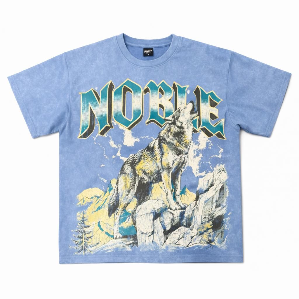 Noble T-Shirt - Wolf Blue Premium Washed Tee - NB-8814 – Vengeance78