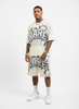 Rare Peace Short Set - Mesh Jersey W/ Rhinestones Detail - Cream - RT/RS6070