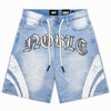 Noble Shorts - Stripes Premium Denim Shorts - NB-7714