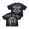 Rare Peace T-Shirt - Trust Noone Tee w/ Rhinestone Detail - Black - RT6084