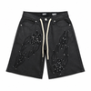 Noble Shorts - Shooting Stars Premium Denim Shorts - Black Wax - NB-7712
