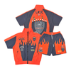 Crafted Short Set - Fashion Nylon Set - Orange - CR591/CR592-ORG