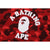 A Bathing Ape T-Shirt - Color Camo College - Red Camo - 1K30-109-002