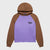 Homme+Femme Hoodie - Westwood Raglan - Brown And Purple - HFFW202490