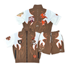 Crafted Short Set - Fashion Nylon Set -Brown - CR575/CR576-BRW