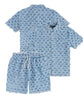 Reason Short Set - Textured - Denim Blue - RCF5FM-559
