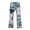 Vicious Jeans - Patches All Over - Light Blue - VC1215
