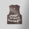 Hyde Park Tank Top - Sleeveless Distressed - Black Sand