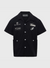 Homme+Femme T-Shirt - Playboy Button Up - Black - HFPB202407-3