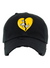 Pg Apparel Hat - Heart Dad Hat - Black\Gold - HB200