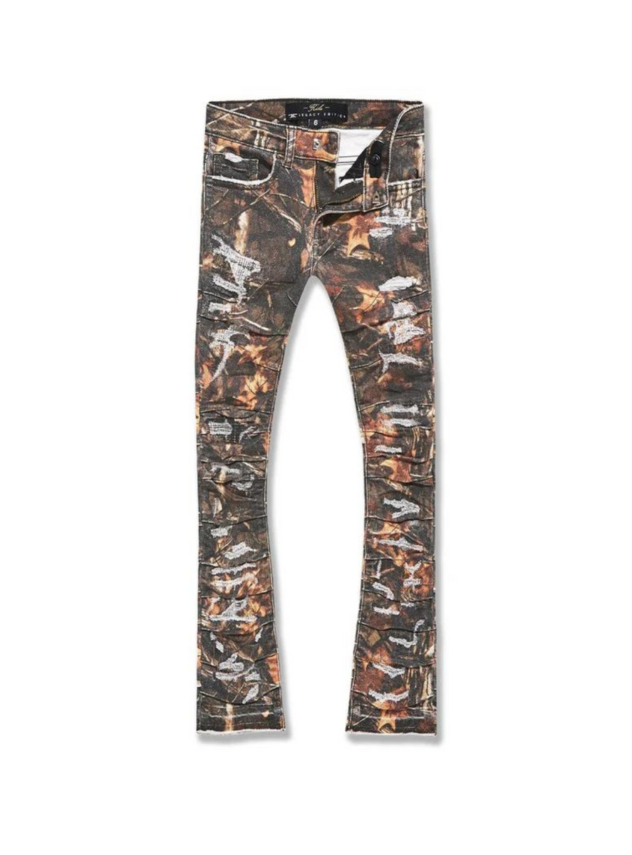 Jordan Craig Jeans - Stacked Ripple Effect - Timber shade - JTF1157K ...