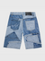 Homme+Femme Shorts - Patchwork Denim - Blue - SPRING23111-1