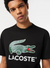 Lacoste T-Shirt - Men's Cotton Jersey Signature Print - Navy 166 - TH1285