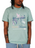 Outrank T-Shirt - Welcome To Paradise - Dusty Blue - QS645