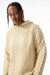 Jordan Craig Hoodie - Cable Knit Hooded Sweater - Cream - 3980