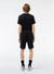 Lacoste Short Set - Men's Cotton Short Set Logo Stripe - Black 031 - TH7404