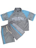 Forever Situated Short Set - Track - Grey And Blue - TRCKSSBB