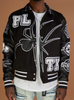 Politics Varsity Jacket - Shadow - Black - 218