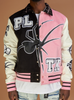 Politics Varsity Jacket - Shadow - Pink - 219