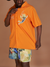 Rebel Minds Shirt - Peace Angel Woven - Bk\Orange - 141-752