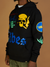 Vibes Hoodie - Great Moments Pullover - Black And Blue  - VM241HFP03