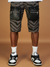 LNL Shorts - Zebra Leather - Black - LDS421103