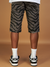 LNL Shorts - Zebra Leather - Black - LDS421103