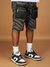 LNL Shorts - Zebra Leather - Black - LDS421103