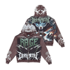 STRAY Hoodie - Rage Full Zip Up - Chocolate - ST1616-CHO