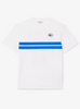 Lacoste T-Shirt -Men's Heritage Print Cotton - White 001 - TH8590
