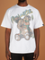 Majestik T-Shirt - Rhinestone Camo Teddy - White