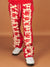 Politics Sweatpants - Hale - Red and Cream - 401