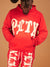 Politics Hoodie - Hale - Red and Cream - 301