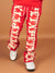 Politics Sweatpants - Hale - Red and Cream - 401