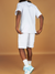 G West Shorts Set - Logo Wear Life Style - White - GWLFT6003