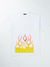 Cooper 9 T-Shirt - Flames  - White