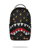 Sprayground Backpack - Super Hot Fire Sharks - Black - B8730