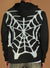 Politics Hoodie - Web - Black  with White - 302