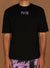 Politics T-Shirt - Mott - Black And Purple  - 914