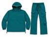 Rebel Minds Track Set - Ripstop Nylon Anorak/Nylon Flared Cargo - Green - 1100-502/1100-404