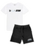 Outrank Short Set - Race Crew - White And Black - OR2958