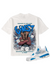 G West T-Shirt - Imagine Of Imagination - White\Military Blue - GWPPT9028